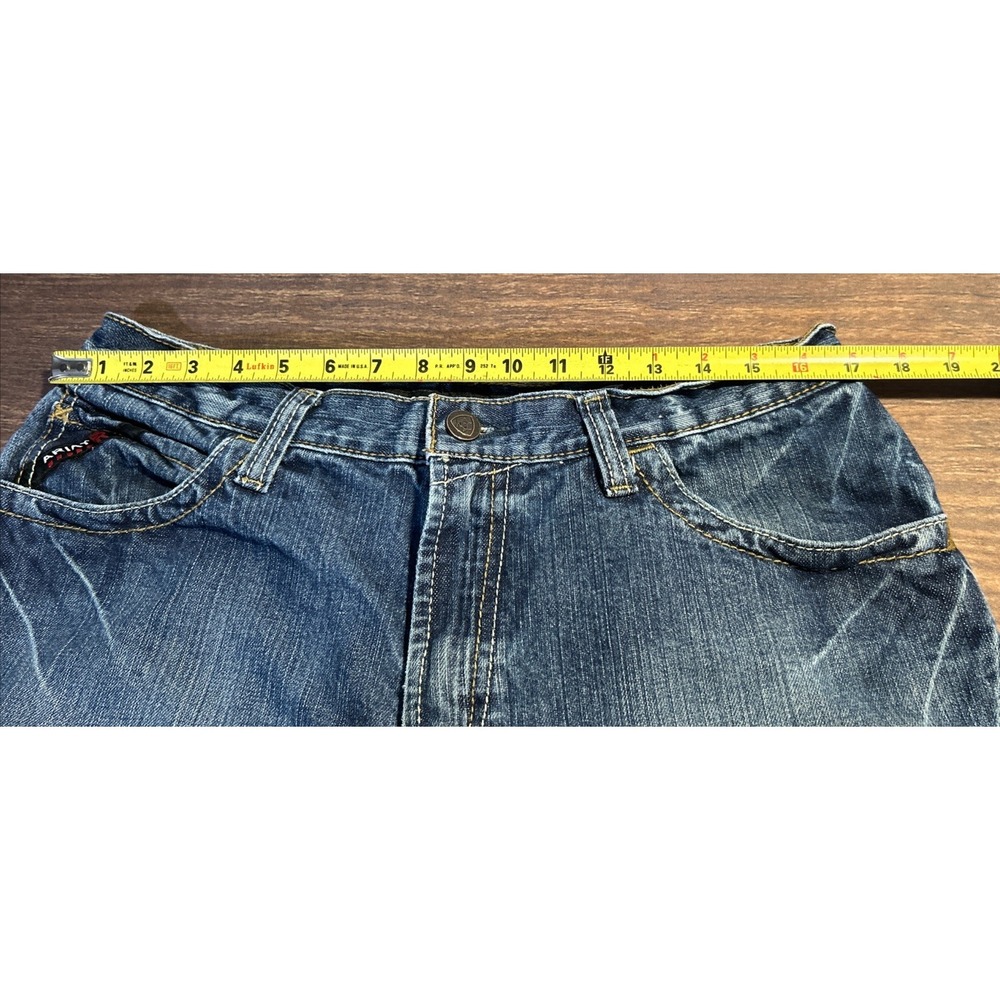 Ariat FR M4 Relaxed Boot Cut Work Jeans Men's 34x30 Flame Resistant Denim Stains - Picture 6 of 12